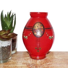 Art deco czech glass - czech, vase