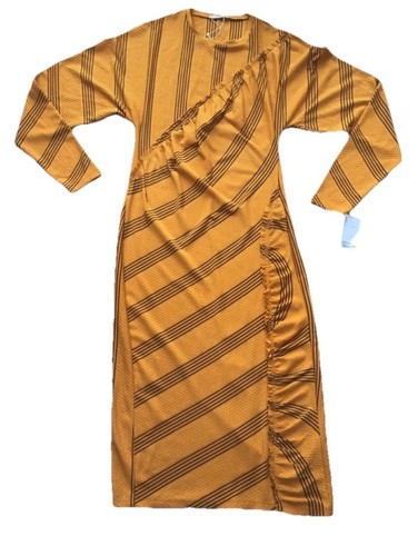 Zara lovely long dress - long, mustard