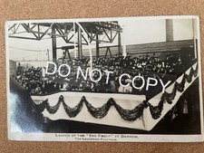 Shipping -  Launch Of The 'Sao Paulo' at  Barrow, Cumbria.   Sankey RPPC.