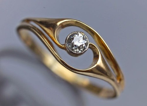 Vintage art deco old - cut, lab