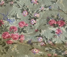 Vintage Fabric Cotton Green