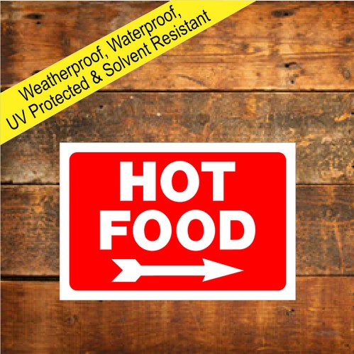 Hot food with arrow - , sign