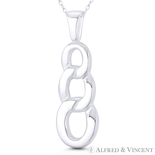 Triple oval loop ladder charm - loop,