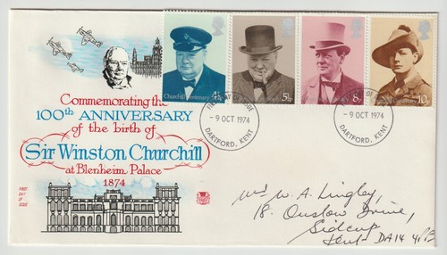 Stamp winston churchill - winston,