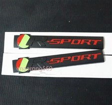 2x Black Red Big Matte R-SPORT