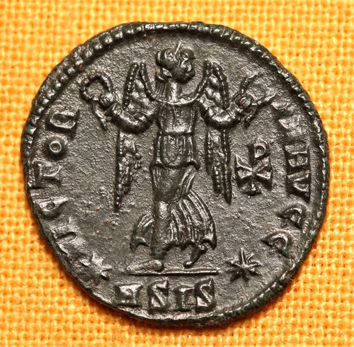 Ancient roman constans - constans, bronze