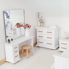 Miniature Dolls House Bedroom Dressing Table, Dollhouse Furniture, Dolls House