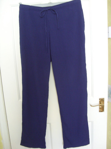 Ladies damart crinkle - crinkle, trousers