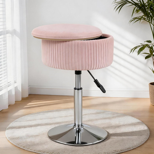 Adjustable vanity stool with - vanity,