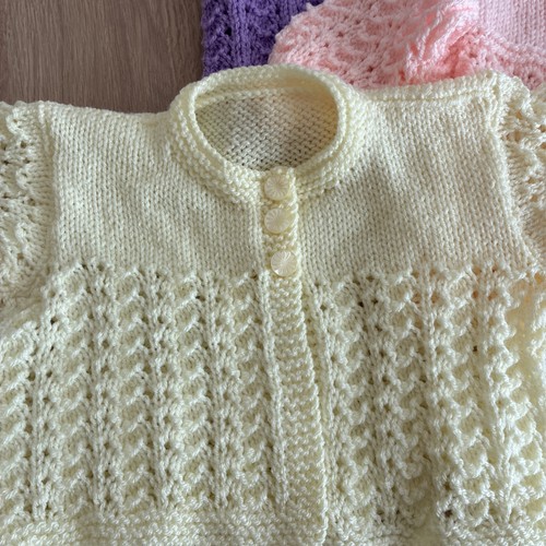 Beautiful hand knitted matinee - hand,