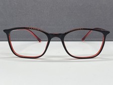 CHANEL Eyeglasses Frames woman Angular Red Plastic Large 3008 Without Slices
