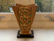 Myott art deco fan vase