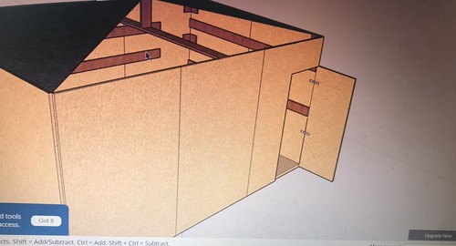 Wooden storage shed - wooden,