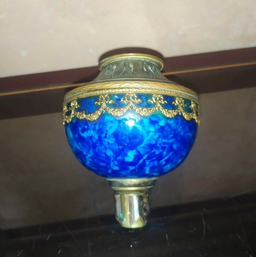 Sevres blue porcelain and