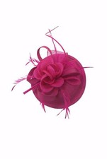Flower Feather Hair Hat Fascinator Headband Clip Wedding Royal Ascot Formal Race