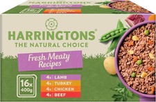 Harringtons Complete Wet Tray Grain Free Adult Dog Food Meaty Bumper 16x400g