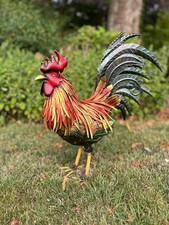 Decorative metallic cockerel - decorative,