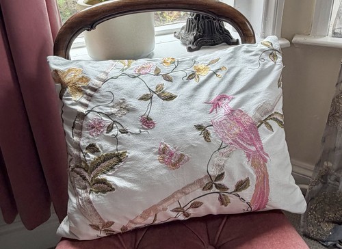 Laura ashley satin cushion - laura,