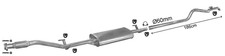 MERCEDES SPRINTER BUS 2.9 TD 102/122HP 1995-2000 Silencer Exhaust System