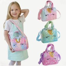 Sweet Unicorn Handbags For Girls Lovely Kids Crossbody Bag Small Purse