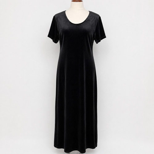 Classics black velvet maxi - black,