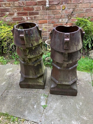 Victorian terracotta chimney - terracotta,