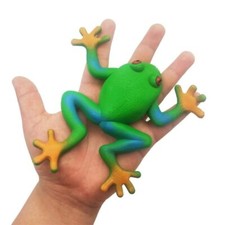Soft Rubber Tricky Toy Frog Model Simulation Fake Frog Decompress Frog Toys