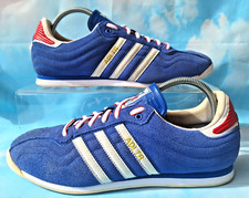 VINTAGE 2006 ADIDAS ORIGINALS  ADI TR TRAINERS SIZE 9 BLUE SUEDE / WHITE & RED