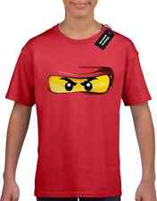 BRICKS EYES KIDS BOYS T-SHIRT DESIGN NINJAGO MOVIE JAI KYE COLE CHILDRENS