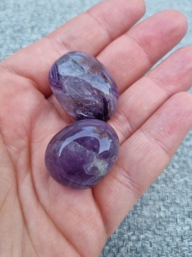 Amethyst tumblestone - amethyst, (1)