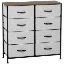 HOMCOM 8 Drawer Fabric Chest