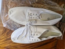 White canvas plimsoles size - white,