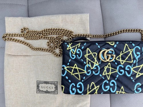 Gucci wallet chain black - gucci,