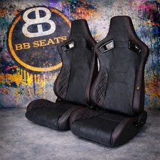 Pair BB6 RS Red Diamond Stitch