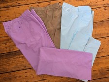 New! Mens J Lindeberg Golf Trousers 30 31 32 Baby Blue Lilac Tan Water Repellent