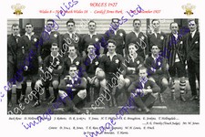 WALES 1927 RUGBY TEAM PHOTOGRAPH (v NEW SOUTH WALES WARATAHS)