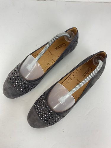 Gabor grey suede - grey, ballet