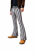 Mens STRIPED RETRO FLARES