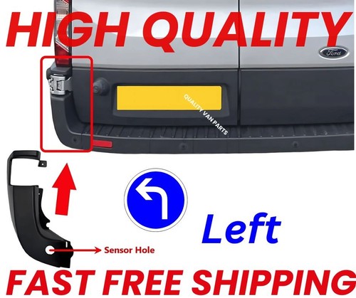 Rear bumper corner - bumper, left
