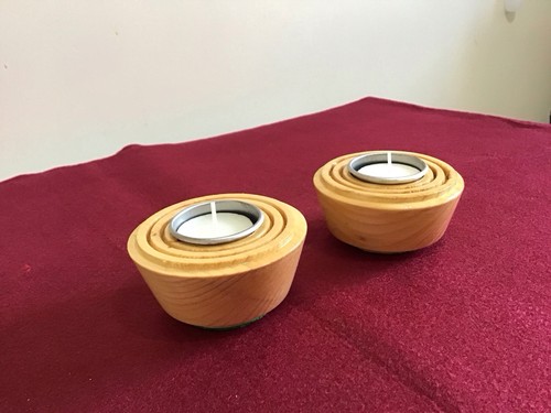 Pair wooden tea - pair, of