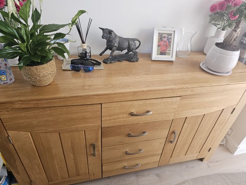Oak solid wooden table - solid,