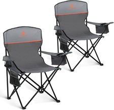 2x Camping Chairs Folding w/