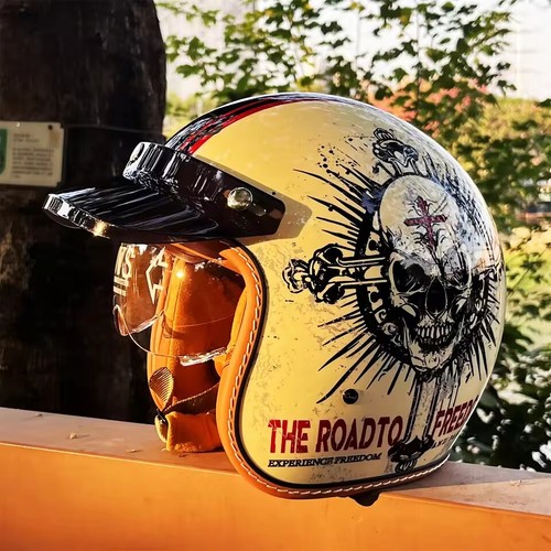 Open face motorcycle - 3/4,