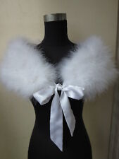 Real Ostrich Feather Fur Shrug