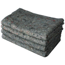Heavy Duty Wool Mix Removal Blankets - Pack of 4, 150cm x 200cm