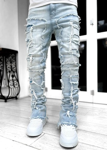 Mens skinny ripped jeans - skinny,