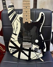 ?2022? EVH Striped Series '78 Eruption Relic~ White with Black Stripes~Gig Bag