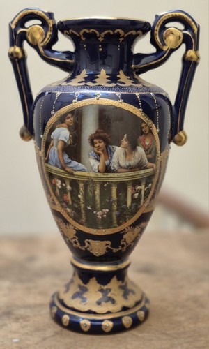 Vintage cobalt blue limoges - cobalt,