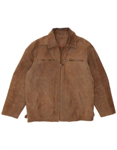 Vintage mens leather jacket - jacket, uk