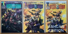 3x Riot Gear Comics #01 Ashcan